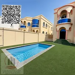 Villa for rent in Al Muwaihat 1, 5 master bedrooms with swimming pool