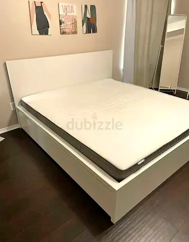 Ikea King Size Bed with mattress available in perfect condition