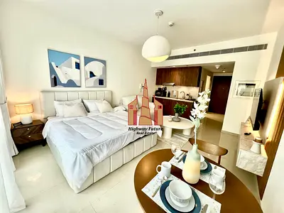 Directly Pool View Luxurious Fully Furnished Studio|Uptown Alzahia Nearby Alzahia City Center