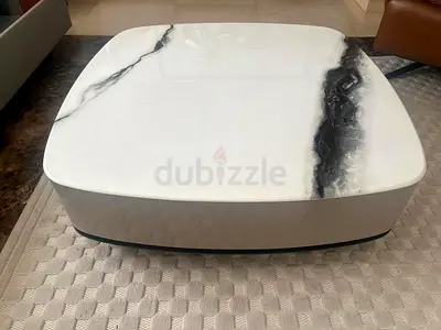 Marble-effect coffee table with storage drawer — Brand New condition.