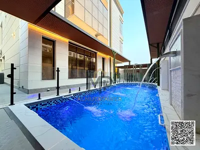 For Sale | Luxury 8-Bedroom Villa with Swimming Pool and Elevator in Al Aaliyah, Ready with Water, Electricity, and Air Conditioning – Ajman
