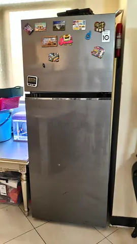 LG Used stainless steel double-door refrigerator - good working condition
