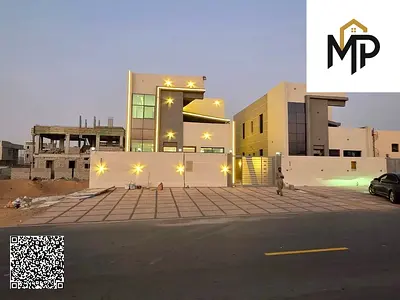 🏡 Luxury villa for sale in Al Helio – Ajman | 4 master bedrooms | Includes registration and ownership fees | Includes water, electricity and central