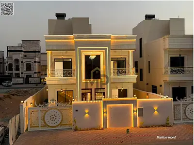 Classic Villa for sale | ajman| al zahia area | 5 master rooms, majlis, hall, maid room, roof| freehold | 0 registration fees | negotiable price.