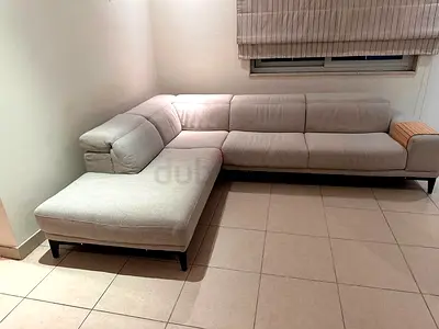 Natuzzi Italian brand L Shape sofa