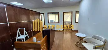 Fully Fitted Partitioned Office With washroom Chiller free in Oud Metha