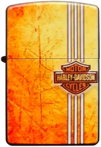 Harley-Davidson Orange Logo Zippo Style Lighter (Unused) 125
