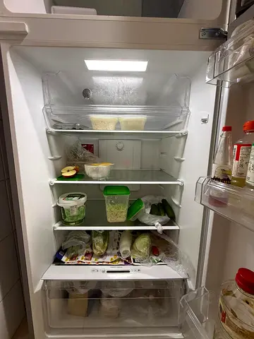 Used double-door refrigerator in a brand new working condition