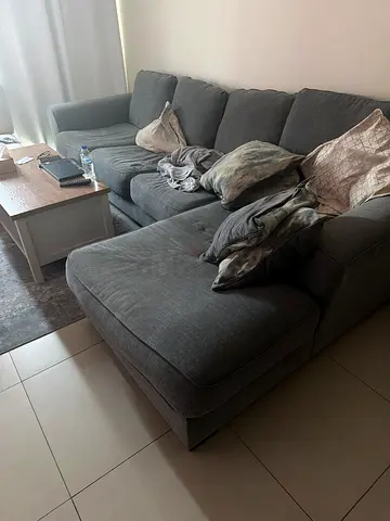 Sofa bed, table , carpet