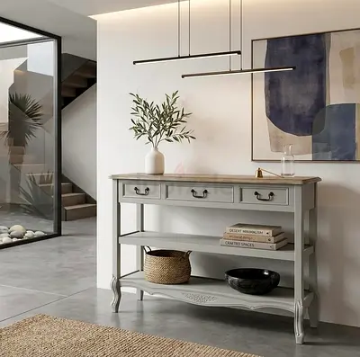 Modren console table with 2 drawers
