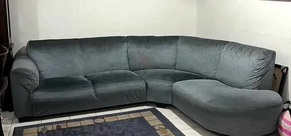 5 seater Sofa + Tv cabinet + 2 Bedroom set ( 1Queen + 1king)
