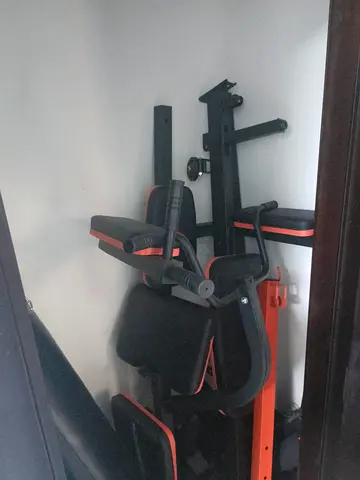 Used Multi-Function Home Gym Bench with Dip/Leg Extension Attachments