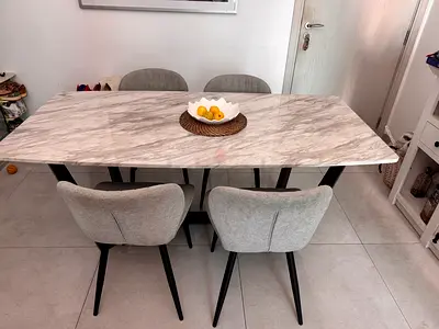Modern dinner table