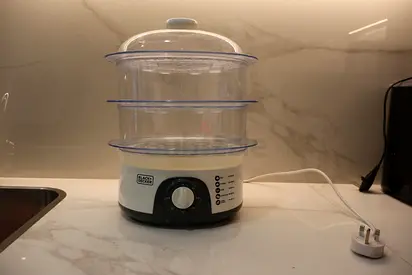 Black+Decker 3-Tier Electric Food Steamer - Good Working Condition