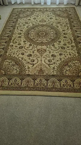 Beige Traditional Middle Eastern/Indian Area Rug - 2.5 x 1.6m (approx)