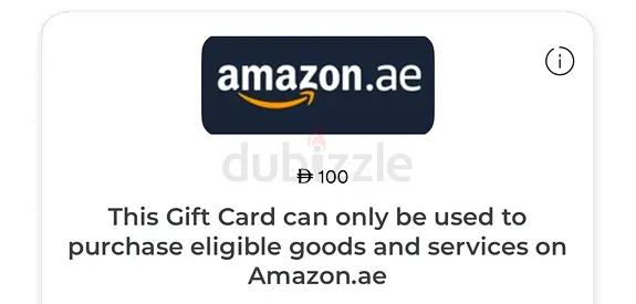 Amazon Gift Card 100 AED
