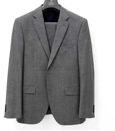 Grey Men's Suit - Sacoor Regular Fit, Size 52 (Jacket & Trousers)