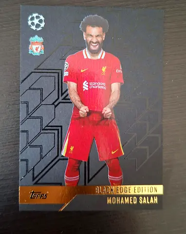 Topps Mohamed Salah Black Edge Edition Trading Card