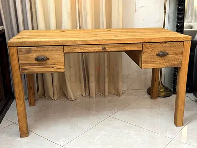 West Elm Wooden desk with 3 Drawers