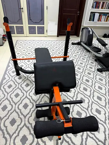 Home gym multi-function sit-up bench with leg rollers