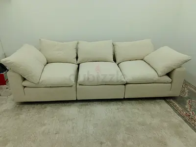 Expensive quality cloud feather 🪶 filled modular 3 piece sofa