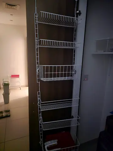 Adjustable White Wire Closet Shelving System - 6 Panels