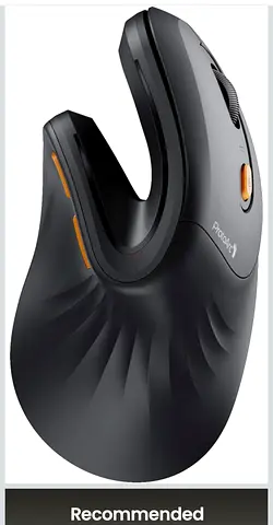Ergonomic Vertical Wireless Mouse - Comfortable Right-Handed Design