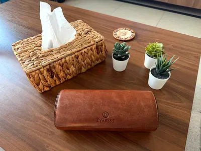 Everest Leather 3 Watch Roll