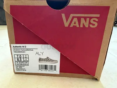Vans Authentic 44 DX Checkerboard Sneakers (Box Included) - Size US 7 / UK 6