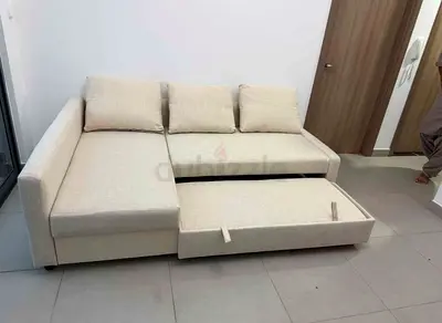Modern L-Shape Sofa Bed with storage