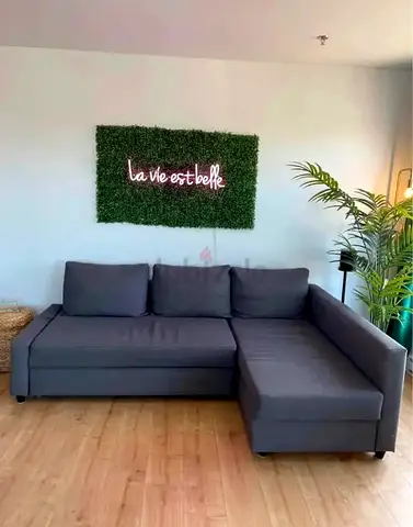 Modern Grey L-Shaped Sofa with Chaise