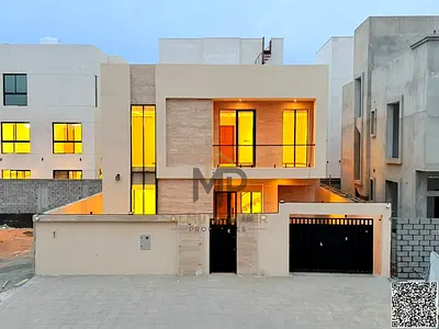 Luxury villa for sale in Al Yasmin area, Ajman, including registration fees, electricity and water.
