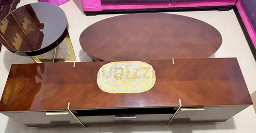 Luxury Modern 3-Piece Living Room & TV Table Set