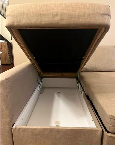 IKEA L shap Sofa store cum bed you can fix