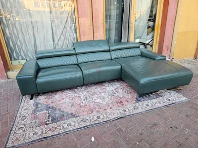 Electric Recliner original leather L shape sofa