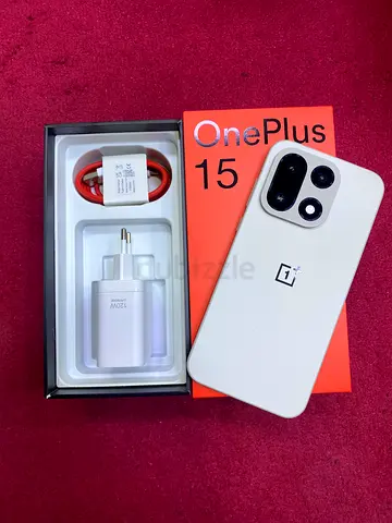 OnePlus 15 Plus (White) with box, 80W charger and cable - Good condition