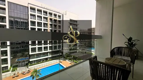 شقة حديثة بغرفة نوم واحدة | عزيزي ريفييرا 30 | إطلالات على المسبح والفناء