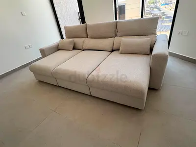 Eskilstuna L shape sofa bed under storage