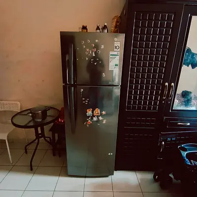 LG double-door refrigerator, good working condition
