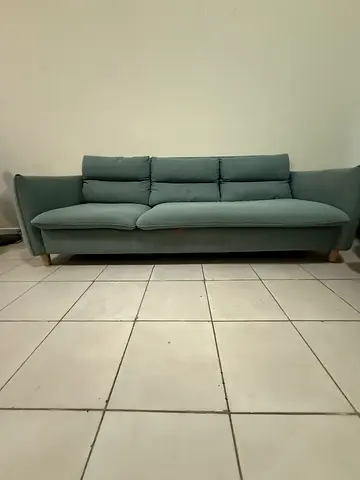 Light teal 3-seater sofa in good condition