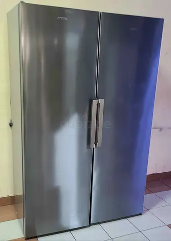 Smeg Separate set Fridge Freezer steel body