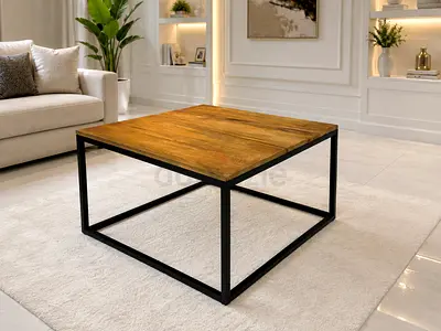 Solid wood coffee table