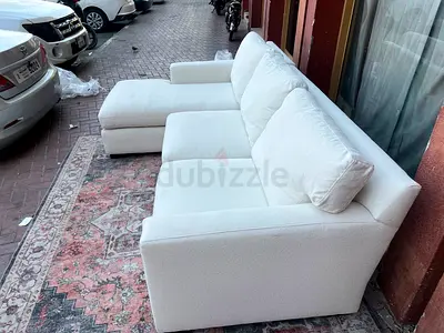 Crate&barrel axis feather filled sofa