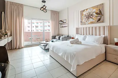 Cleaning Twice a Week Hotel serviced studio apartment with balcony