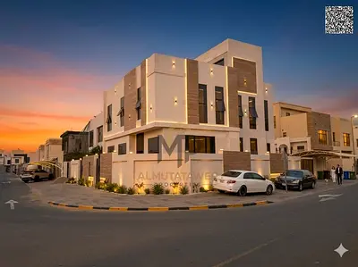 Corner villa, two floors and roof, private pool, large area, palace design, luxury finishing, freehold ownership for all nationalities