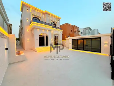 Luxury residential/commercial villa for sale in Al Muwaihat 1, Ajman | Luxurious outdoor majlis | I