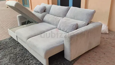 Same like new Condition IKEA Eskelstuna Sofa Bed with Storage light gray
