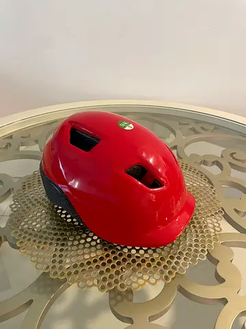 BTWIN Kids Cycling Helmet Red Size Small