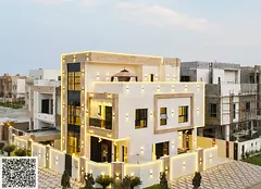 Luxury modern villa for sale | Corner villa on two streets | 6 master bedrooms | Private pool | Behi