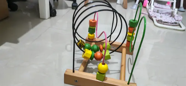 Wooden Bead Maze Activity Toy